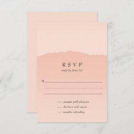 Simple tarjeta RSVP de matrimonio Rubor de moda