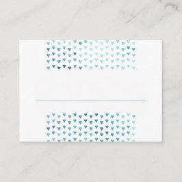 SIMPLE TARJETAS DE LUGAR BOHO patrón moderno azul