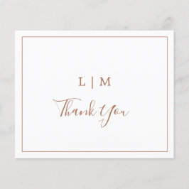 Simple Terracotta Presupuesto Boda Gracias Tarjeta