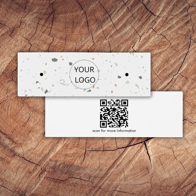 Simple Terrazzo QR Código Earl Mini tarjeta de pan (Subido por el creador)