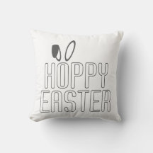 Simple tipografía de pascua de pascua | Cojín