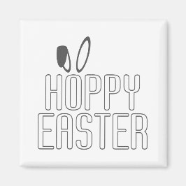 Simple tipografía de pascua de pascua | Imán