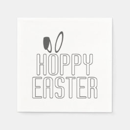Simple tipografía de pascua de pascua | Servilleta