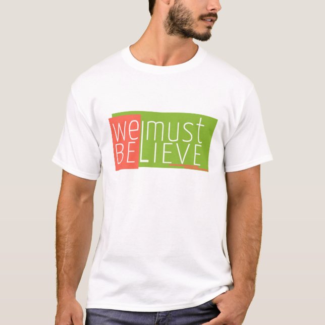 Simple tipografía Texto Diseño camiseta masculina (Anverso)