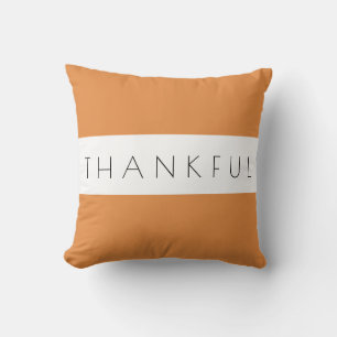 Simple Typografía Mínima Cojín decorativo Agradeci
