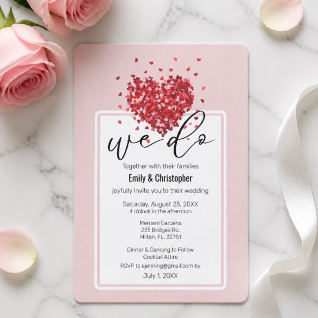 Simple We Do - Invitación de Boda Corazones (Subido por el creador)