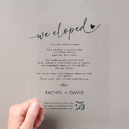 Simple We Eloped Anuncio de Huida Código QR