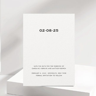 Simple y elegante Guardar la tarjeta de fecha