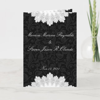 Simple y elegante tarjeta de invitación a boda neg