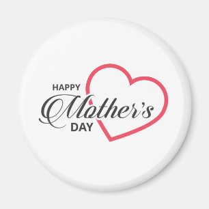 Simple y feliz día de la madre  Imán