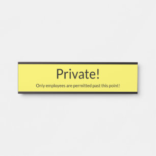 ¡Simple y Minimalista "privado"! Cartel
