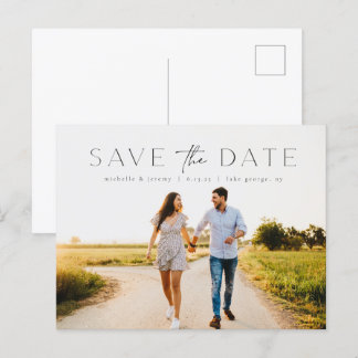 Simple y moderna boda fotográfica salva la postal 