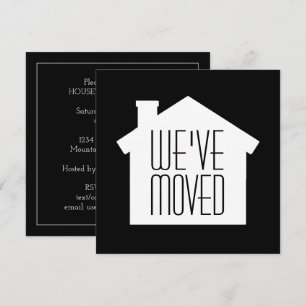 Simple y moderna invitación para una fiesta de cal