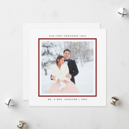 Simple y moderna Primera Navidad Sr. y Sra. Flat