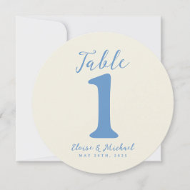 Simple y moderna tarjeta de mesa de la recepción d