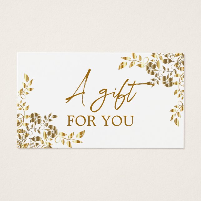 Simple y moderno certificado de regalo de flores s (Frente)