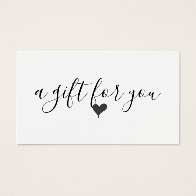 Simple y moderno certificado de regalo para empres (Frente)