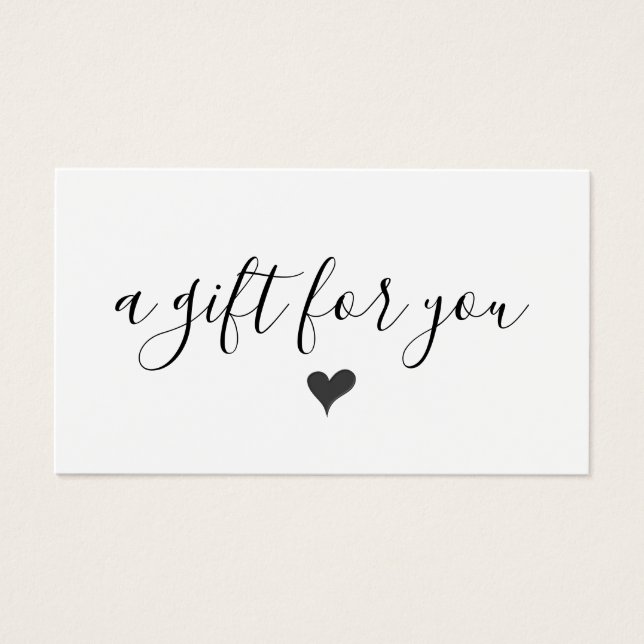 Simple y moderno certificado de regalo para empres (Frente)