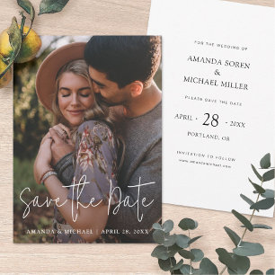 Simple y moderno Guardar la invitación de fecha co