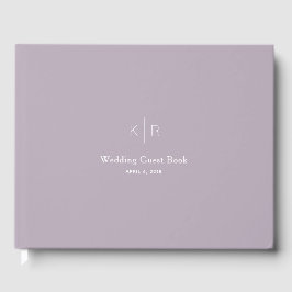 Simple y moderno libro de Bodas de Lilac
