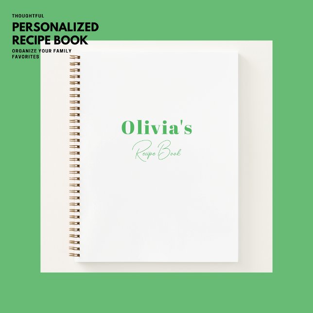 Simple y moderno libro de recetas personalizado ve (Subido por el creador)
