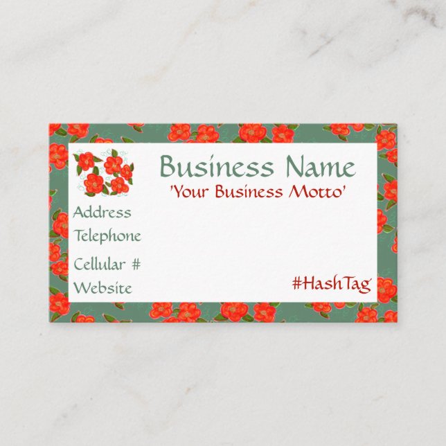 Simplemente asombrosa tarjeta de presentación de d (Anverso)