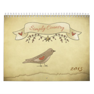 Simplemente calendario del país