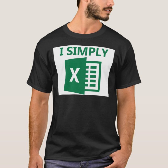 Simplemente camiseta clásica de Excel (Anverso)