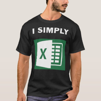 Simplemente camiseta clásica de Excel