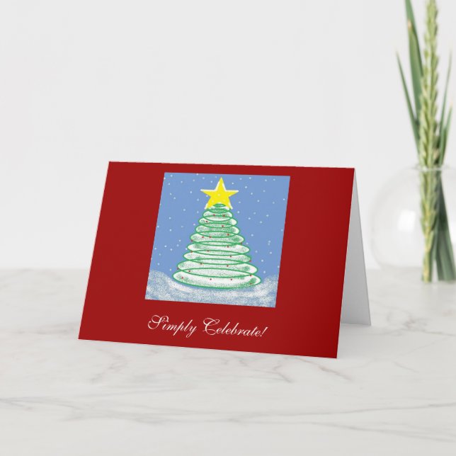 ¡Simplemente Celebrar! Tarjeta de navidad (Anverso)