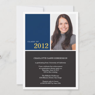 Simplemente clase de invitación para graduación na