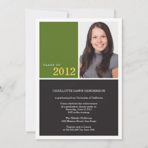 Simplemente clase de invitación para graduación ve