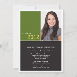 Simplemente clase de invitación para graduación ve