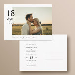 Simplemente con estilo Guardar la postal de fecha<br><div class="desc">Esta sencilla y elegante boda fotográfica moderna, ahorra la plantilla de la postal de fecha, incluye sus nombres y fecha junto con su foto en la parte delantera. El texto de ambos lados es negro de forma predeterminada, pero puede cambiarlo si lo prefiere. En ambos lados ponemos el fondo como...</div>