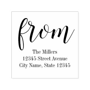 Simplemente de sello de goma personalizado