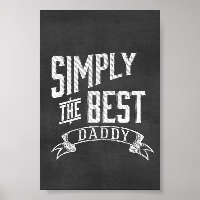 Simplemente el mejor arte de Papi Chalkboard (Frente)