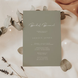 Simplemente elegante invitación a un brunch Minima