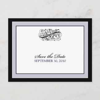 Simplemente Elegante Invitación de Compromiso Negr