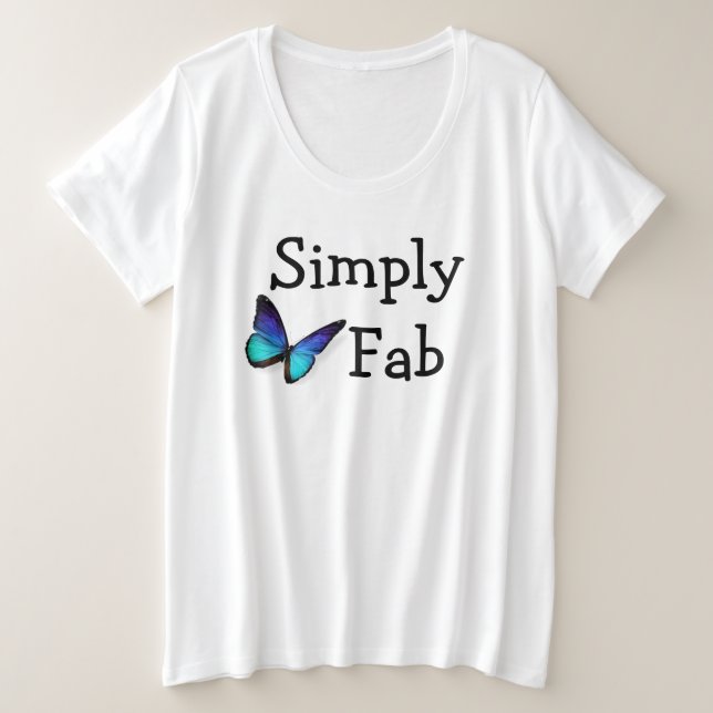 Simplemente Fab Womens Plus Size (Anverso del diseño)