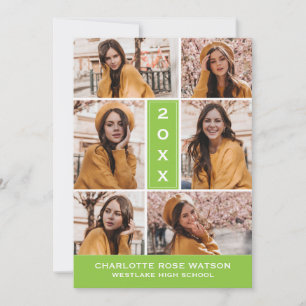 SIMPLEMENTE INVITACIÓN DE GRADUACIÓN DE COLLAGES D
