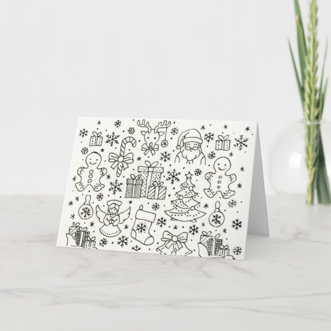 Simplemente Navidades con tarjeta de felicitación. (Anverso)