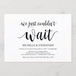 Simplemente no podíamos esperar, invitaciones de E