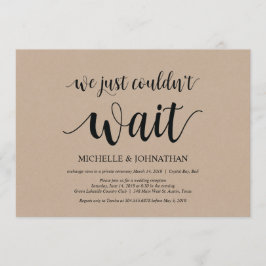 Simplemente no podíamos esperar, invitaciones de E