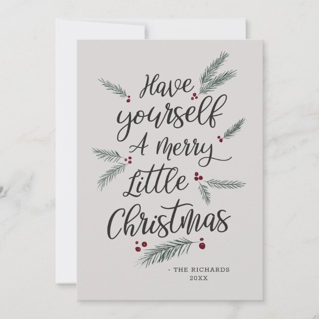 Simplemente Pino Que Tengas una Feliz Navidad (Anverso)