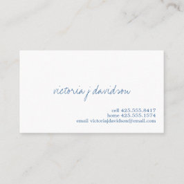 Simplemente usted tarjeta de visita