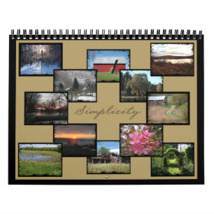 Simplicidad - Calendario fotográfico