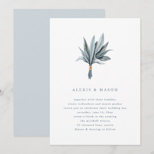 Simplicidad de Eucalyptus   Invitación a la boda