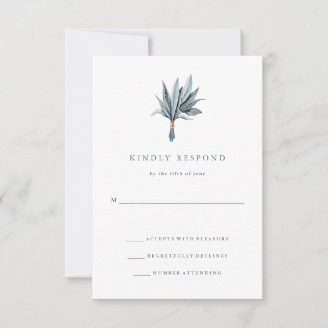 Simplicidad de Eucalyptus | Respuesta del boda (Anverso)