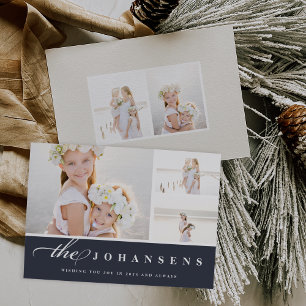 Simplicidad   Tarjeta de Collage de fotos de vacac