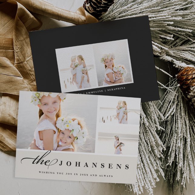 Simplicidad | Tarjeta de Collage de fotos de vacac (Subido por el creador)